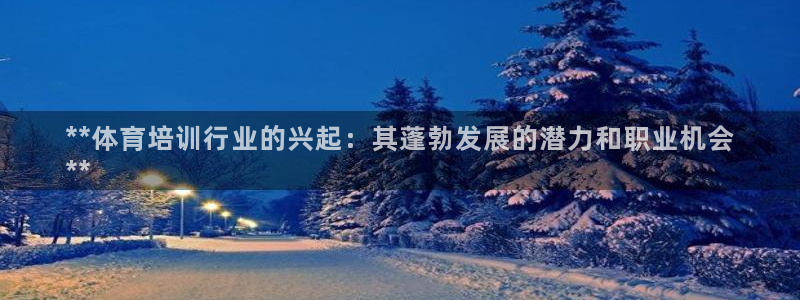 焦点娱乐传媒有限公司招聘信息：**体育培训行业的兴起