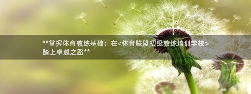 焦点娱乐门徒娱乐骗局视频：**掌握体育教练基础：在<