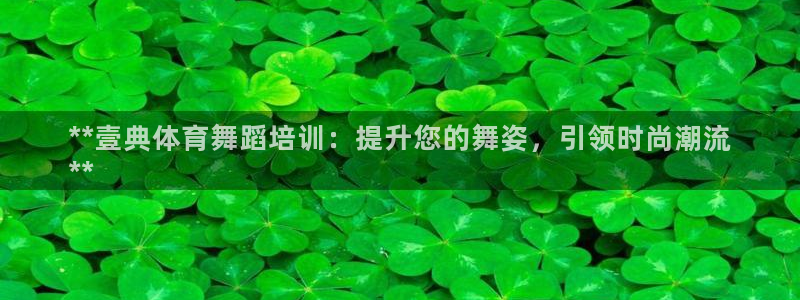 焦点娱乐官方网站下载安装苹果：**壹典体育舞蹈培训：