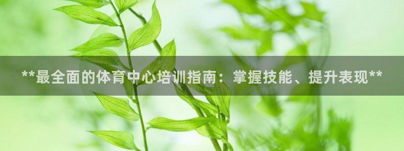 焦点娱乐平台登录不了怎么办：**最全面的体育中心培训